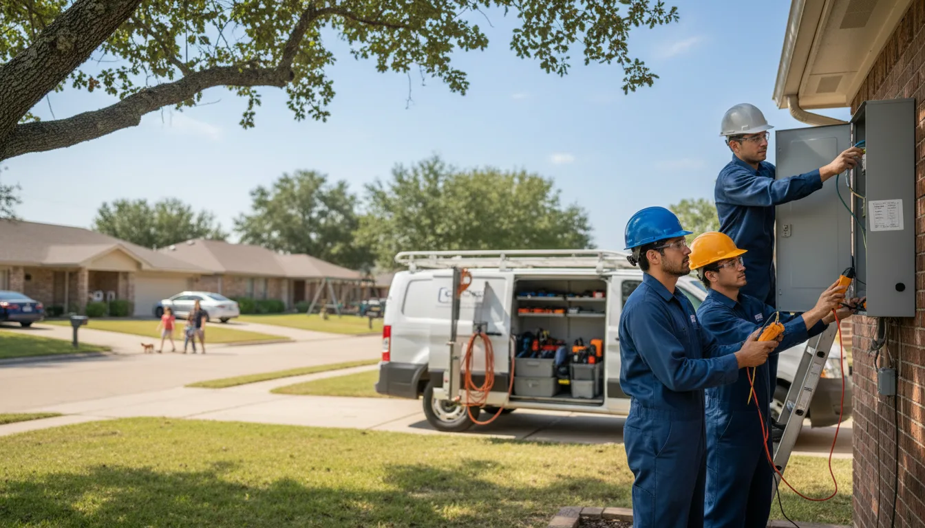 Certified electrician providing emergency electrical services in Lockbourne, OH